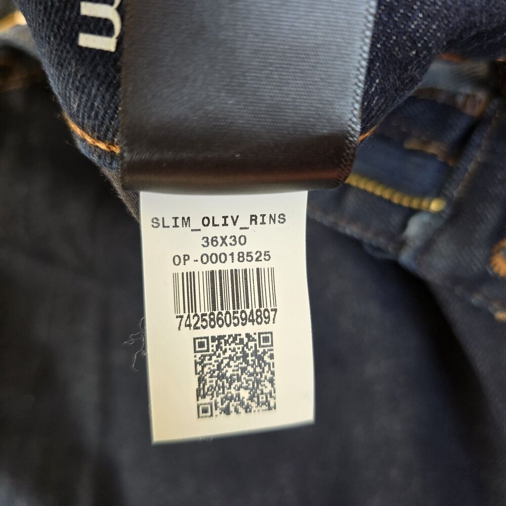 Mott & Bow Oliver Slim Fit Stretch Denim Jeans Mens 36x30 Dark Wash Excellent - Picture 7 of 10